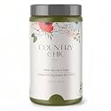 Country Chic All-in-One Chalk Paint for Furniture, Cabinets, Home Decor, Eco-Friendly, Matte Finish, Built-In Primer &amp; Top Coat for Wood, Metal - Secret Garden (Green) - Quart 32 oz (950 ml)