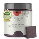 Country Chic All-in-One Chalk Paint for Furniture, Cabinets, Home Decor, Eco-Friendly, Matte Finish, Built-In Primer &amp; Top Coat for Wood, Metal - Opulence (Purple) - Pint 16 oz (475 ml)