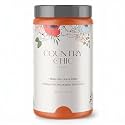 Country Chic All-in-One Chalk Paint for Furniture, Cabinets, Home Decor, Eco-Friendly, Matte Finish, Built-In Primer &amp; Top Coat for Wood, Metal - Persimmon (Orange) - Quart 32 oz (950 ml)