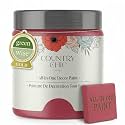 Country Chic All-in-One Chalk Paint for Furniture, Cabinets, Home Decor, Eco-Friendly, Matte Finish, Built-In Primer &amp; Top Coat for Wood, Metal - Raspberry Sorbet (Pink) - Pint 16 oz (475 ml)