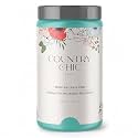 Country Chic All-in-One Chalk Paint for Furniture, Cabinets, Home Decor, Eco-Friendly, Matte Finish, Built-In Primer &amp; Top Coat for Wood, Metal - Tropical Cocktail (Turquoise) - Quart 32 oz (950 ml)