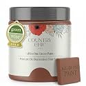 Country Chic All-in-One Chalk Paint for Furniture, Cabinets, Home Decor, Eco-Friendly, Matte Finish, Built-In Primer &amp; Top Coat for Wood, Metal - Alchemist (Clay Red) - Pint 16 oz (475 ml)