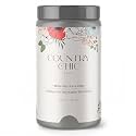 Country Chic All-in-One Chalk Paint for Furniture, Cabinets, Home Decor, Eco-Friendly, Matte Finish, Built-In Primer &amp; Top Coat for Wood, Metal - Pebble Beach (Grey) - Quart 32 oz (950 ml)