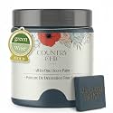Country Chic All-in-One Chalk Paint for Furniture, Cabinets, Home Decor, Eco-Friendly, Matte Finish, Built-In Primer &amp; Top Coat for Wood, Metal - Peacoat (Navy Blue) - 8 oz (237 ml)