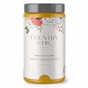 Country Chic All-in-One Chalk Paint for Furniture, Cabinets, Home Decor, Eco-Friendly, Matte Finish, Built-In Primer &amp; Top Coat for Wood, Metal - Fresh Mustard (Mustard Yellow) - Quart 32 oz (950 ml)