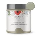 Country Chic All-in-One Chalk Paint for Furniture, Cabinets, Home Decor, Eco-Friendly, Matte Finish, Built-In Primer &amp; Top Coat for Wood, Metal - Parisian Chic (Soft Taupe) pint (16oz)