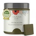 Country Chic All-in-One Chalk Paint for Furniture, Cabinets, Home Decor, Eco-Friendly, Matte Finish, Built-In Primer &amp; Top Coat for Wood, Metal - Neverland (Olive Green) - Pint 16 oz (475 ml)
