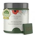 Country Chic All-in-One Chalk Paint for Furniture, Cabinets, Home Decor, Eco-Friendly, Matte Finish, Built-In Primer &amp; Top Coat for Wood, Metal - Fireworks (Forest Green) - 4 oz (118 ml)