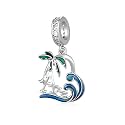Country Flag Charms for Bracelets 925 Sterling Silver Dominican Republic/Puerto Rico/Peru/Mexican/Jamaica/Ireland/Texas Charms Souvenirs Gifts for Women National Flag Map Series Pendant Jewelry Travel Memorial Gift