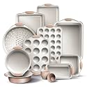 Country Kitchen Nonstick Stackable Bakeware Set - Durable, Easy Release Baking Set- 22 Pc. Includes Silicone Muffin Cups