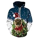 Couple Cute 3D Santa Print Ugly Christmas