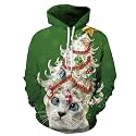 Couple Cute 3D Santa Print Ugly Christmas