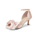 Coutgo Women39s Kitten Heels Bow Low Heel