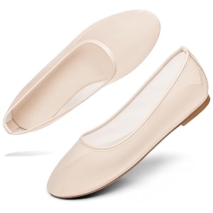 Coutgo Womens Mesh Ballet Flats