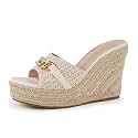 Coutgo Women39s Wedge Sandals Platform Espadrille Heel