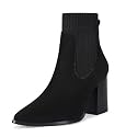 Coutgo Women Ankle Boots Sock Booties Pointed