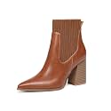 Coutgo Women Ankle Boots Sock Booties Pointed