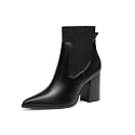 Coutgo Women Ankle Boots Sock Booties Pointed