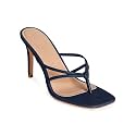 Coutgo Womens Heeled Sandals Strappy Square Toe
