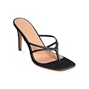 Coutgo Womens Heeled Sandals Strappy Square Toe