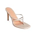 Coutgo Womens Heeled Sandals Strappy Square Toe