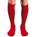 COUVER Cotton Terry-Cushioned Knee High Baseball Softball Multi-Sports Socks, 1 Pair