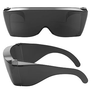 cover-ups black fit over sunglasses - wrap around sunglasses - people who wear prescription glasses in the sun black