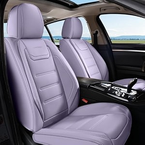 coverado car seat covers front covers for cars car seat cover front seats car seat protector waterproof leather car seat cushion universal interior covers seat protectors for most cars purple