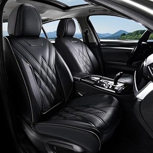 coverado car seat covers front covers for cars car seat cover front seats automotive seat cover waterproof leather car seat cushion universal interior seat protectors for most cars black