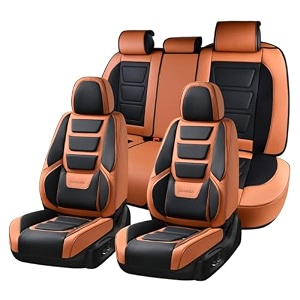 coverado car seat covers full set seat covers for cars front seat covers and back seat cover waterproof leather automotive seat cover universal car interior protectors cushion for most cars