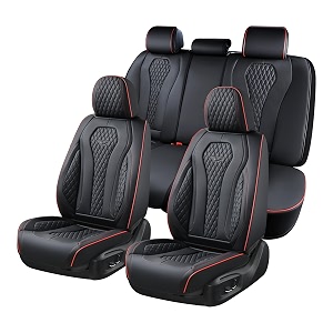 Coverado Car Seat Covers Full Set Black