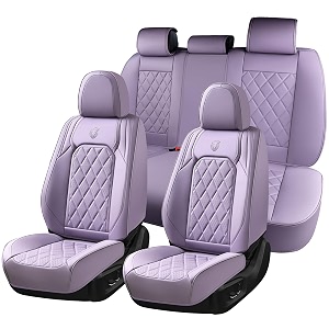 Coverado Car Seat Covers Full Set Purple