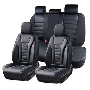 coverado car seat covers full set seat covers for cars front seat covers and back seat cover waterproof leather automotive seat cover universal car interior protectors cushion for most cars