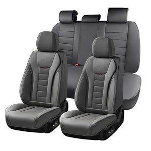 coverado car seat covers full set seat covers for cars front seat covers and back seat cover waterproof leather automotive seat cover universal car interior protectors cushion for most cars