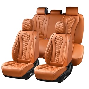 Coverado Car Seat Covers Full Set Brown