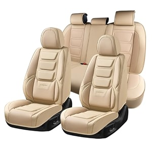 coverado car seat covers full set seat covers for cars front seat covers and back seat cover waterproof leather automotive seat cover universal car interior protectors cushion for most cars