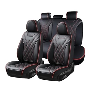 coverado car seat covers full set seat covers for cars front seat covers and back seat cover waterproof leather automotive seat cover universal car interior protectors cushion for most cars