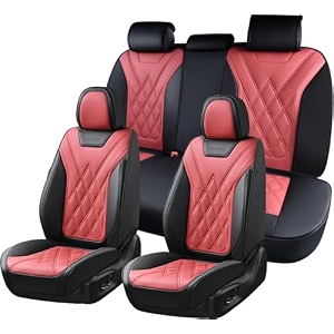 coverado car seat covers full set seat covers for cars front seat covers and back seat cover waterproof leather automotive seat cover universal car interior protectors cushion for most cars