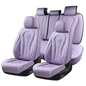 Coverado Car Seat Covers Full Set Purple