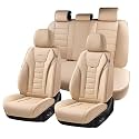 Coverado Car Seat Covers, Front Covers for Cars, Car Seat Cover Front Seats, Automotive Seat Cover, Waterproof, Leather Car Seat Cushion, Universal Interior Covers Seat Protectors for Most Cars
