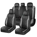 Coverado Car Seat Covers, Seat Covers Full Set, 5 Seats Automotive Seat Cover, Mesh Breathable Seat Protectors, Universal Fit for Most Cars