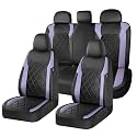 Coverado Car Seat Covers, Seat Covers Full Set, 5 Seats Automotive Seat Cover, Mesh Breathable Seat Protectors, Universal Fit for Most Cars