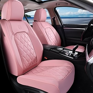 Coverado Front Seat Covers Luxury Faux Leather