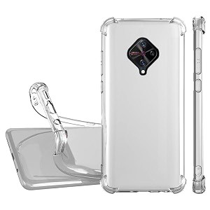 Coverage Transparent Rubber Back Cover for Vivo