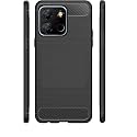 COVERBLACK Case Silicone Hybrid Rubber Case Back Cover for Itel A60s - Black