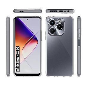 COVERBLACK Flexible Rubber Case Back Cover for