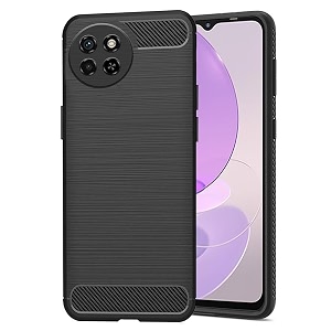 coverblack grip case rubber back cover for itel s23 - black