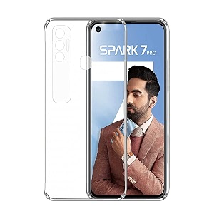 COVERBLACK Rubber Back Cover for Vivo Tecno