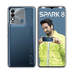 COVERBLACK Rubber Back Cover for Vivo Tecno