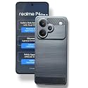 COVERBLACK Rubber Hybrid Case Fibre Matte Finish Brushes Back Cover Compatible for Realme P4 Pro 5G (6.8 Inch) - Black